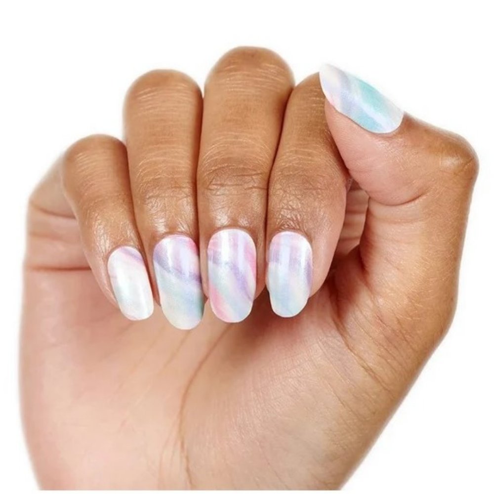 Color Street 100% Real Nail Polish Strips Cotton Candy Swirl RETIRED